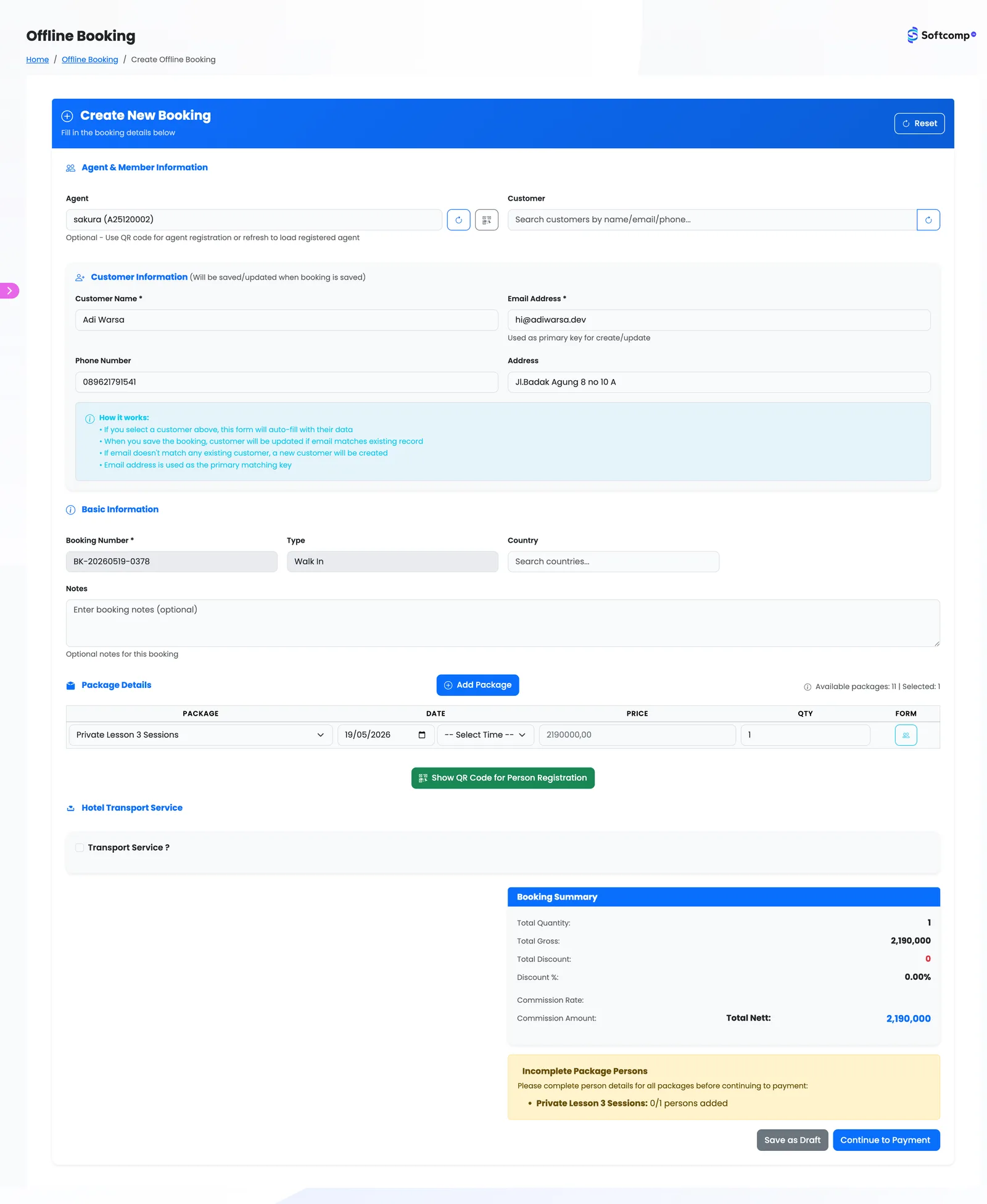Odyssey Retail POS dashboard overview